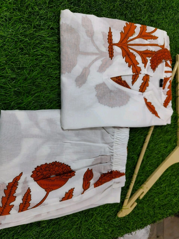 SF2 5364 🌹 *NEW  Beautiful *cotton co-ords sets, stylish beautiful  print  Side Pocket   - XL-42, Brown