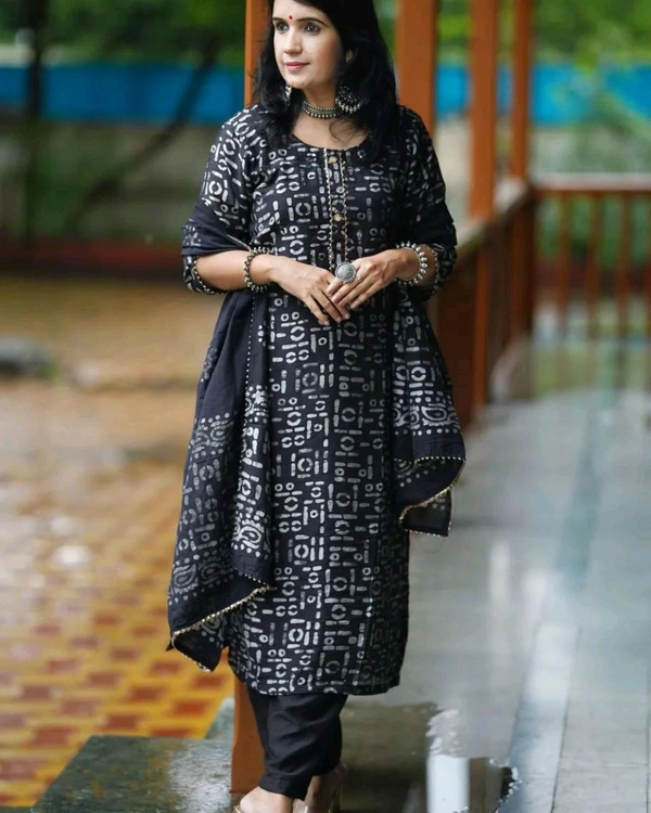 KF3 5367  Heavy Reyon and Heavy  Gotta  wark  Kurti with Pant Dupatta  - M-38