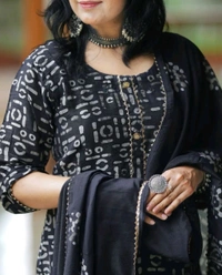 KF3 5367  Heavy Reyon and Heavy  Gotta  wark  Kurti with Pant Dupatta  - M-38