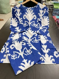 SF2 5380  Beautiful *cotton co-ords sets,l comfortable amazing print. perfect outfits  - Blue, 2XL-44