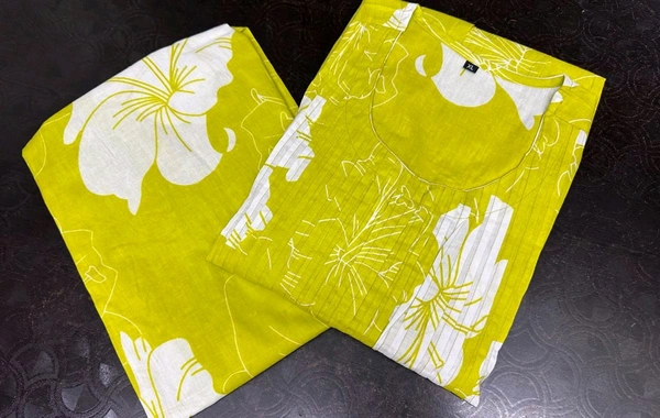 SF4 5394  Beautiful Cottan  kurti pent Design for Gorgeous   - Yellow, M-38