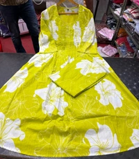 SF4 5394  Beautiful Cottan  kurti pent Design for Gorgeous   - Yellow, XL-42