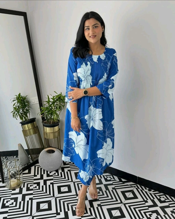 SF4 5394  Beautiful Cottan  kurti pent Design for Gorgeous   - Blue, XL-42