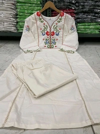 SF2 5396  NEW COTTON  KURTA SET  hand*Work: Embroidery and Aari work* - M-38