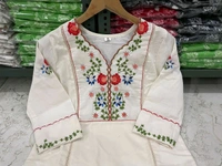 SF2 5396  NEW COTTON  KURTA SET  hand*Work: Embroidery and Aari work* - XL-42
