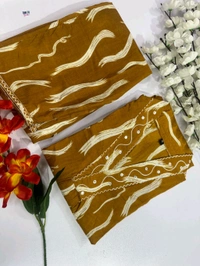 SF2 5400 DISIGNER CORD- SET  beautifully decorated with hand embroidery weaving PREMIUM COTTON WITH MIRROR WORK  - Yellow, 2XL-44