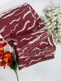 SF2 5400 DISIGNER CORD- SET  beautifully decorated with hand embroidery weaving PREMIUM COTTON WITH MIRROR WORK  - Red, 2XL-44