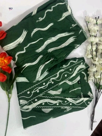 SF2 5400 DISIGNER CORD- SET  beautifully decorated with hand embroidery weaving PREMIUM COTTON WITH MIRROR WORK  - Green, M-38