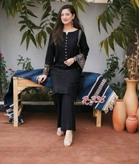 SF2 5429 Reyon aari work kurta Pant set. Get your hands on our beautiful   - M-38