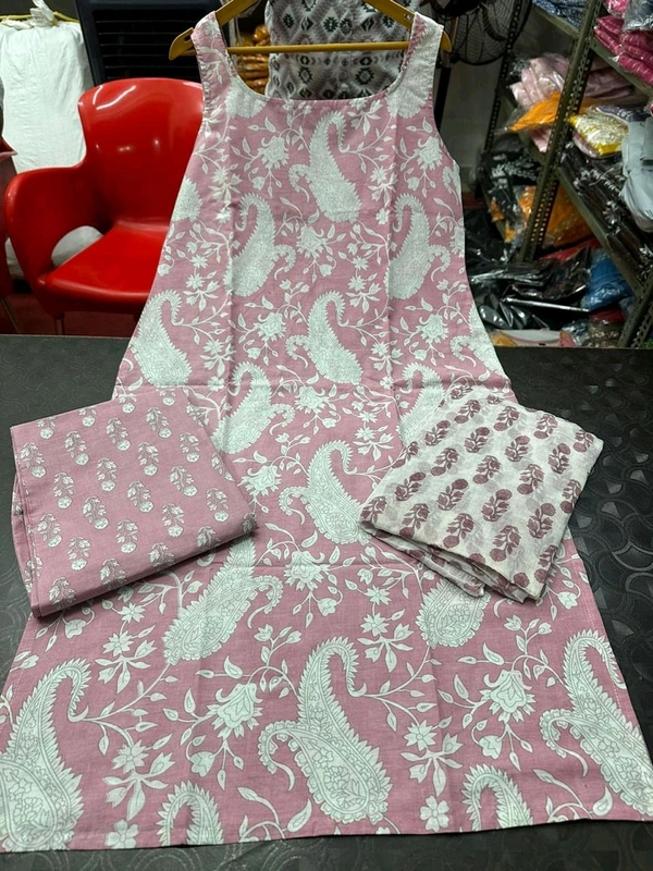 SF2 5431 Beautiful  cotton kurti+pant +duptta - M-38