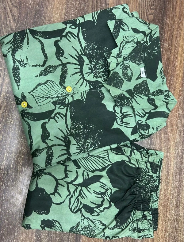 SF2 5448  RAYON Kurti Pant Beautiful Print  - L-40