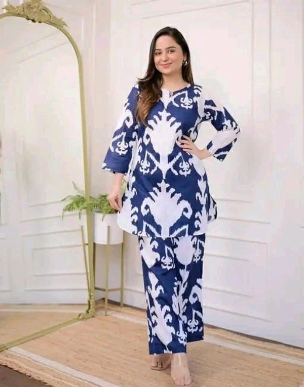 SF2  5454 Beautiful  Rayon Fabric Codeset - Blue, XL-42