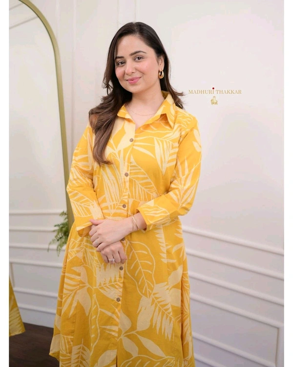 SF2  5461 A Beautiful cotton co-ord set that's perfect for work   - XL-42, Yellow