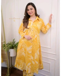 SF2  5461 A Beautiful cotton co-ord set that's perfect for work   - 2XL-44, Yellow