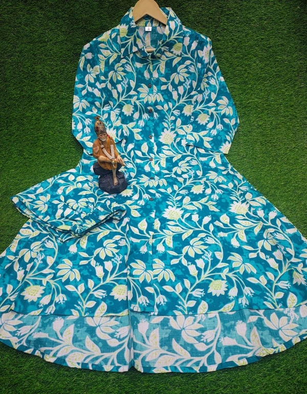 SF2  5461 A Beautiful cotton co-ord set that's perfect for work   - 2XL-44, Blue