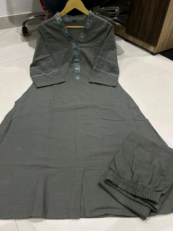 SF3  5464 finest Cotton Slub  and bold shade of CollarCo-Ord set Cotton SlubBoth side pocket - XL-42
