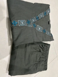 SF3  5464 finest Cotton Slub  and bold shade of CollarCo-Ord set Cotton SlubBoth side pocket - 2XL-44