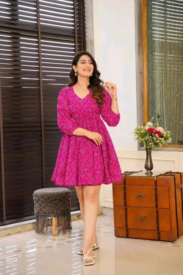 SF2  5476 *New Beautiful  printed Lotus flower  cotton middi Gown dress  - 3XL-46