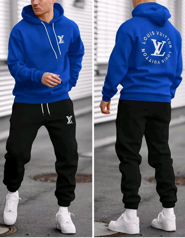 5490 Winter Tracksuits Full Warm "Hoodie + Lower"LVBest Quality -  - Blue, XS-34