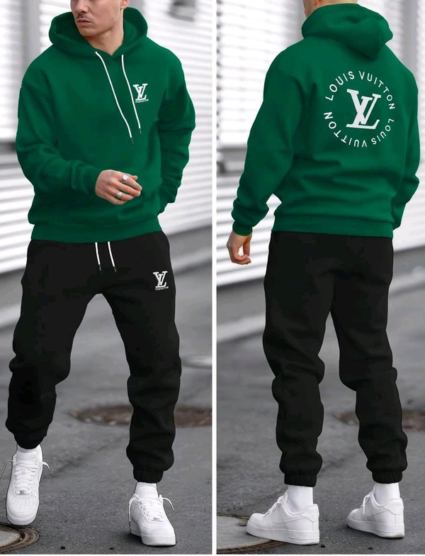 5490 Winter Tracksuits Full Warm "Hoodie + Lower"LVBest Quality -  - Green, XS-34