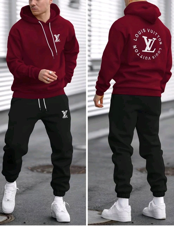 5490 Winter Tracksuits Full Warm "Hoodie + Lower"LVBest Quality -  - Red, 5XL-50