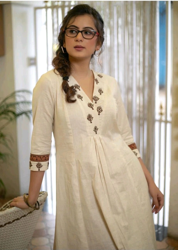 SF2  5521 REYON Fabric.A Line Kurta Set comfort and style  embroidery bordetside - L-40