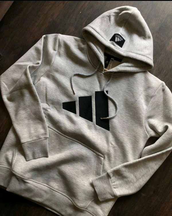5527  Winter Hoodie Collection Brand - Adidas  Premium Fabric: Heavy GSM - White, L-40