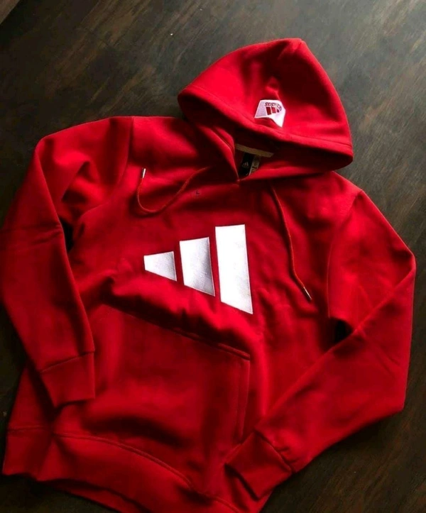 5527  Winter Hoodie Collection Brand - Adidas  Premium Fabric: Heavy GSM - Black, XL-42