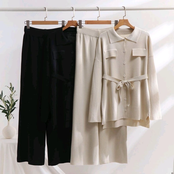 5533 Imported premium woolen cordset  - Baja White, XL-42