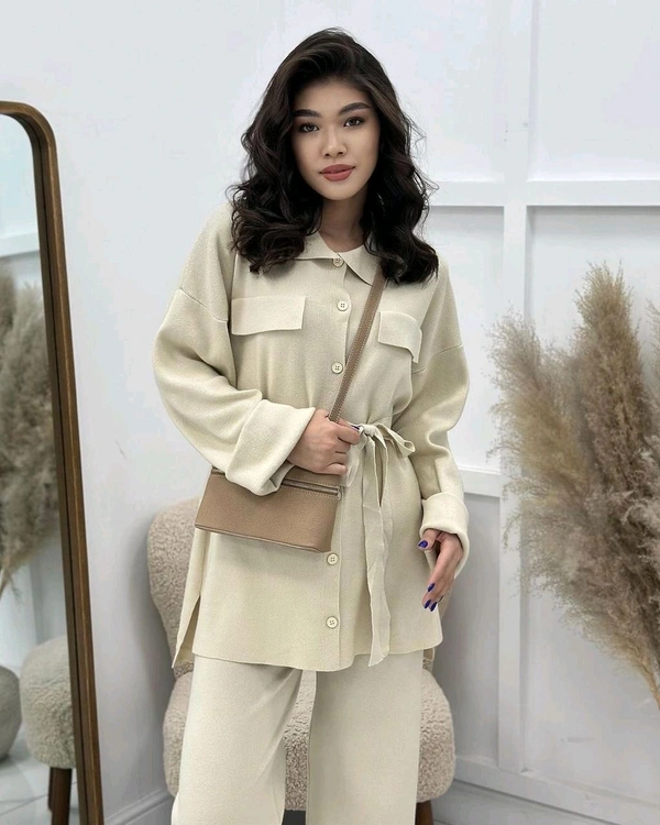 5533 Imported premium woolen cordset  - Gray, XL-42