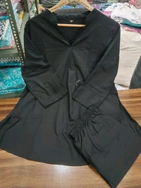 SF2  5536 *_NEW BEST QUALITY COTTON SOLID KARTA SET - Black, XL-42