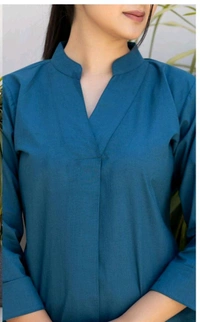 SF2  5536 *_NEW BEST QUALITY COTTON SOLID KARTA SET - Blue, M-38