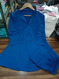 SF2  5536 *_NEW BEST QUALITY COTTON SOLID KARTA SET - Blue, M-38