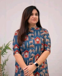 SF2  5538 New Designer Cotton  Co-ord  set* Aline kurti side pocket - Blue, 2XL-44