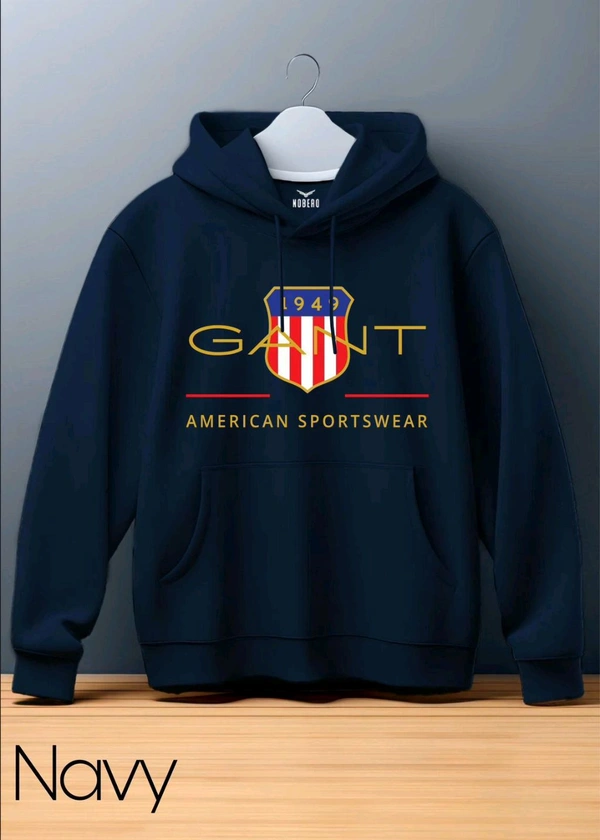 5556 Winter Hoodie  Heavy GSM, - Navy Blue, XL-42