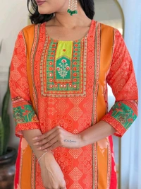 SF3  5560 *New Launch *Pakistani Cotton Suits made from Muslin with digital prints and beautiful hand work  - 2XL-44