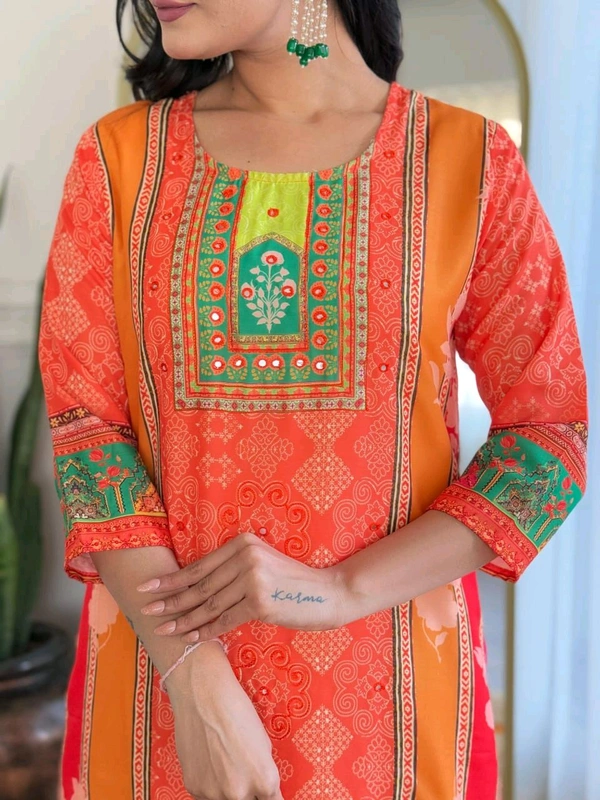 SF3  5560 *New Launch *Pakistani Cotton Suits made from Muslin with digital prints and beautiful hand work  - 2XL-44