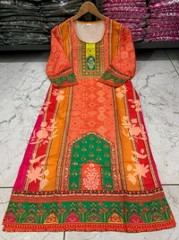 SF3  5560 *New Launch *Pakistani Cotton Suits made from Muslin with digital prints and beautiful hand work  - 2XL-44