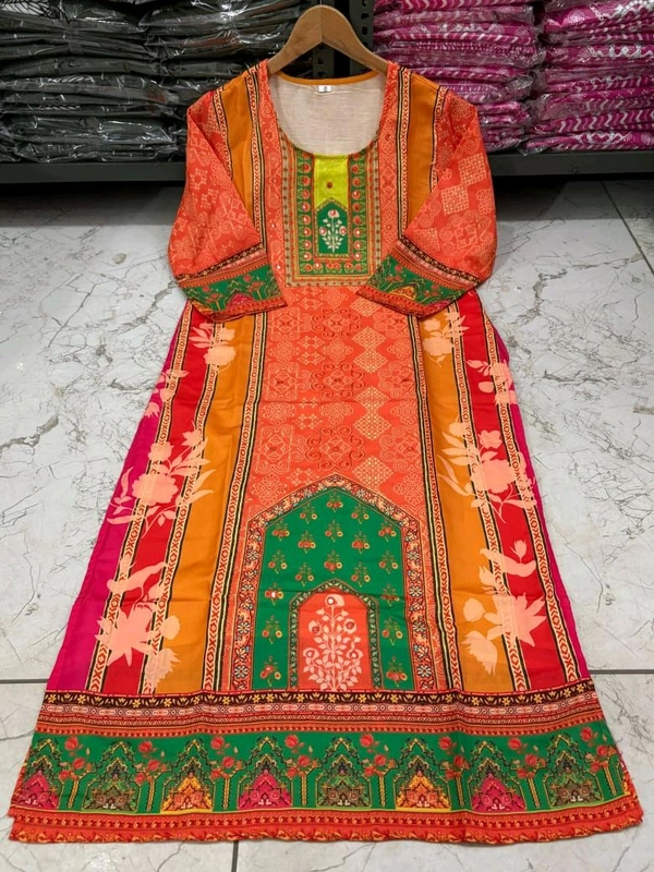 SF3  5560 *New Launch *Pakistani Cotton Suits made from Muslin with digital prints and beautiful hand work  - 2XL-44