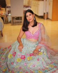 DSS 5583 *New Launching Real Mirror Lehenga, Exceptional Quality with Can-Can and Canvas Layers Heavy Real Mirror Embroidery Work