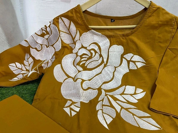 NEV 5591 pure cotton range coord sets comes to - Yellow, L-40