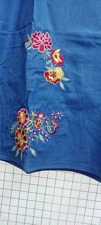 KD18  5592 *PRETTY POCKET EMBROIDERED COORDSET*: Cotton  - L-40