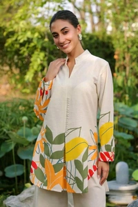 NEV 5595 Beautiful short coord set dress Design for Gorgeous  Beautiful cotton Both side pockets - M-38
