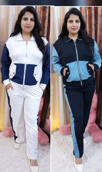 KD18  5597 *Airport look CORD SET* -  Denim With Feeflers - Blue, L-40