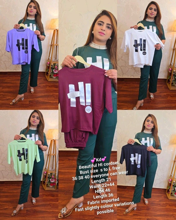 KD18  5598 Beautiful  cordset  imported stretchable - Purple, S-36