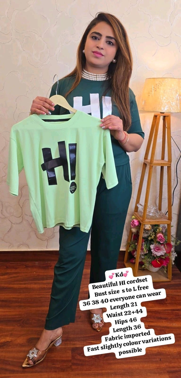 KD18  5598 Beautiful  cordset  imported stretchable - Green, M-38