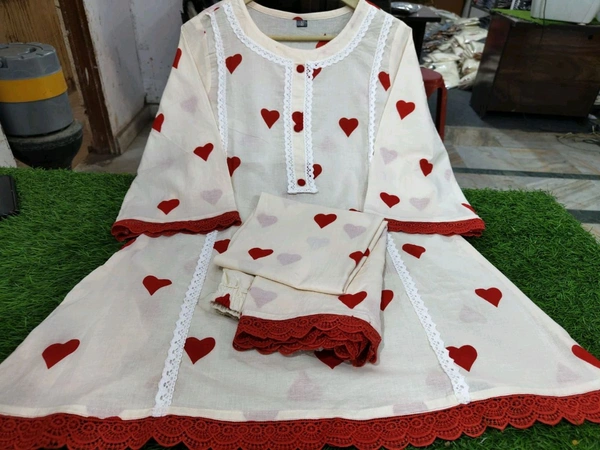 KDC 5604   Beautiful Cotton  Co-ord Design for Gorgeous ladies  New to our smart premium woven cotton co-ord set  less work  One Side Pocket  - XL-42