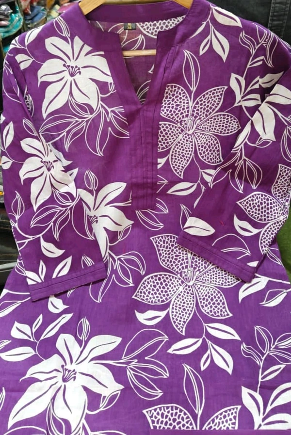SF2  5609 💜 *Pure Cotton Kurta Pant plazo in Beautiful Floral Prints - Violet purple, 3XL-46