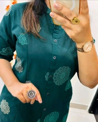 LCJ 5616 *Premium Colity cotton kurti Palazza set  - 2XL-44