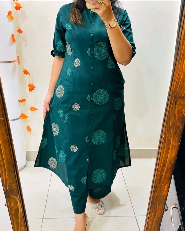 LCJ 5616 *Premium Colity cotton kurti Palazza set  - 3XL-46